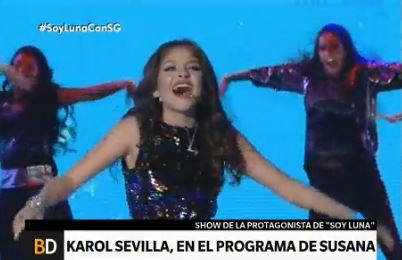 Karol Sevilla, en el programa de Susana Giménez
