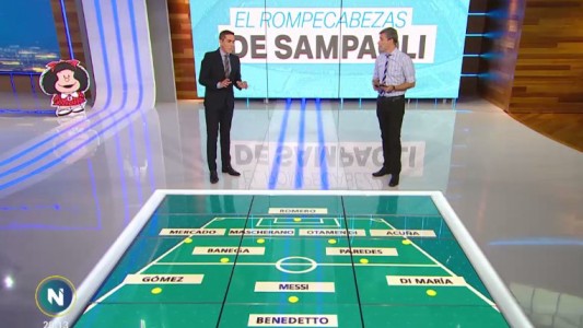 La formación de Argentina para enfrentar a Perú