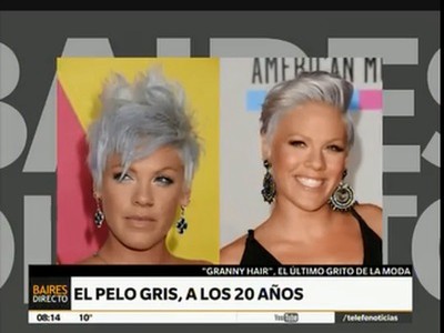 El pelo gris a los 20 años