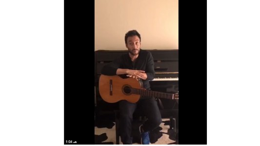 Luciano Pereyra saludó a sus fans a través de un video casero luego de la cirugía