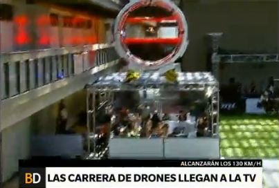 La carrera de drones llega a la TV
