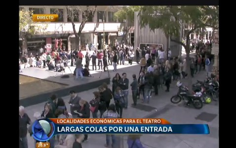 Entradas de teatro a $100