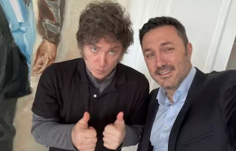 Javier Milei visita Mendoza con Petri como escolta