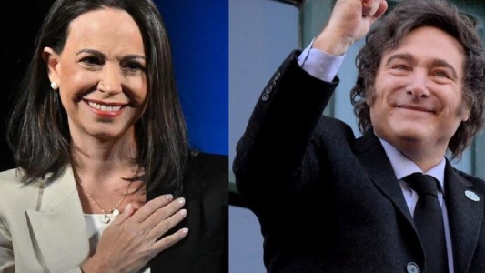 Javier Milei felicitó a María Corina Machado por ganar el Nobel de la Paz