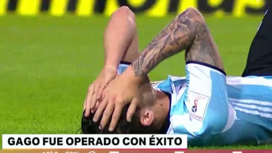 Operaron a Gago y prevén una recuperación de seis meses