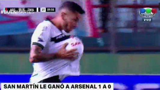 San Martín ganó 1 a 0 a Arsenal