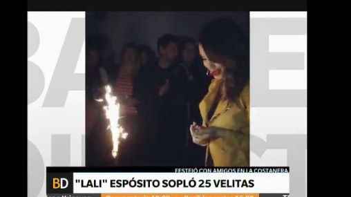 "Lali" Espósito sopló 25 velitas