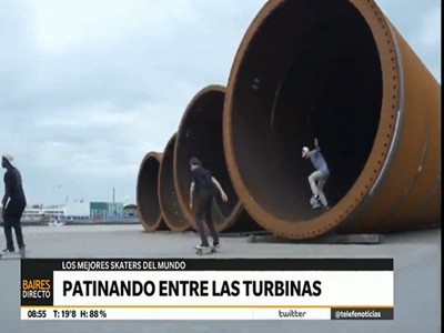 Patinando entre turbinas