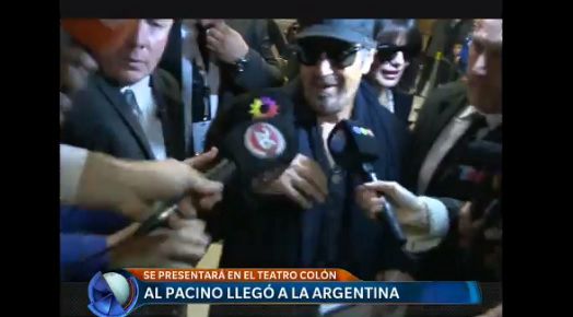 Al Pacino llegó a la Argentina