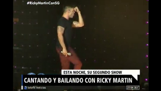 Cantando y bailando con Ricky Martin