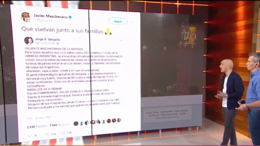 Búsqueda del submarino: solidaridad y apoyo de futbolistas argentinos