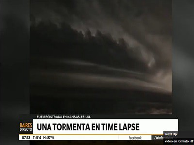 Una tormenta en time lapse