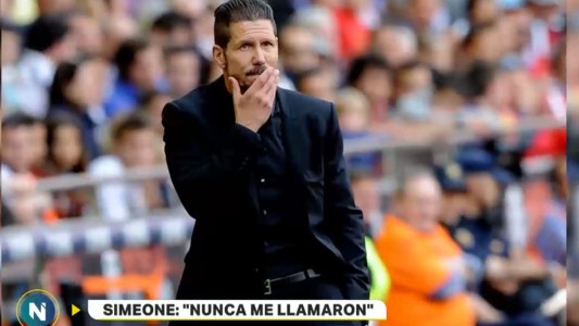 Simeone: "Nunca me llamaron para dirigir a la Selección"