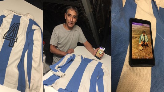 Se compró la camiseta para el Mundial 78, la usó toda la vida y será su cábala para Rusia