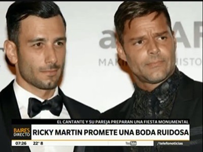 Ricky Martin promete una boda "al más puro estilo latino"