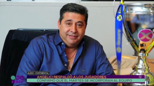 Angelici respaldó a los jugadores: "El club no va a hacer nada"