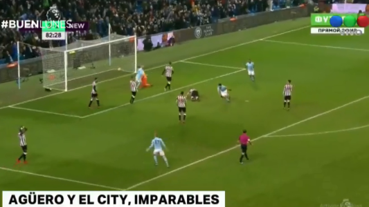 Tres goles de Aguero, para la victoria del City frente Newcastle