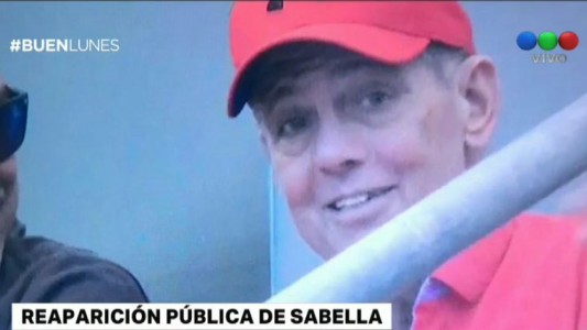 Sabella volvió a mostrarse en público