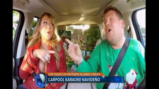 Carpool karaoke navideño