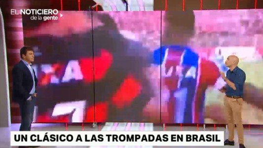 El partido "Clásico por la Paz" termina a las trompadas en Brasil