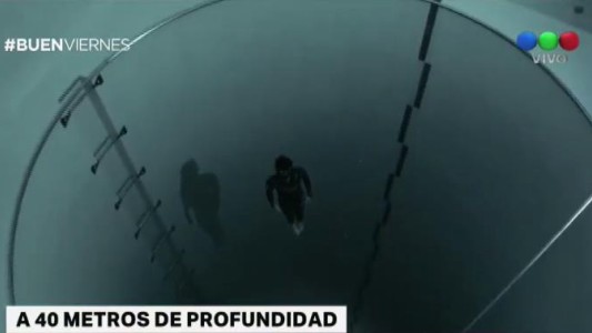 Llegar en apnea a 40 metros de profundidad en una pileta