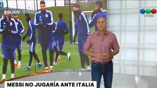 Messi, en duda para enfrentar hoy a Italia