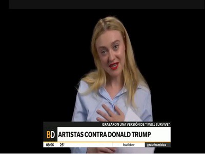 Un video de Artistas contra Donald Trump: "I will survive"