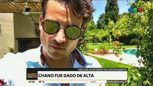 Dieron de alta a Chano: "Me interné voluntariamente", dijo