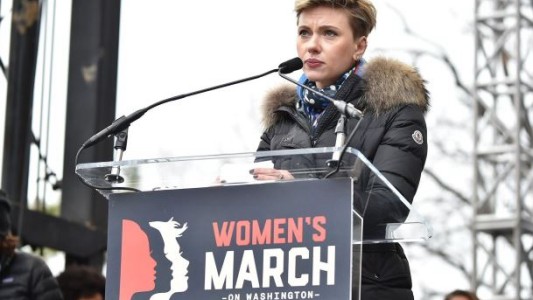 El mensaje de Scarlett Johansson a Donald Trump en la Marcha de las Mujeres