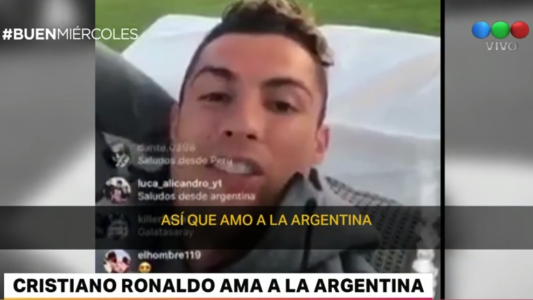 Cristiano Ronaldo: "Amo a la Argentina"