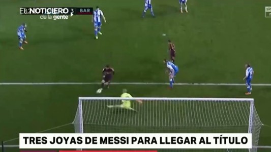 Messi: triplete, novena liga y goleador