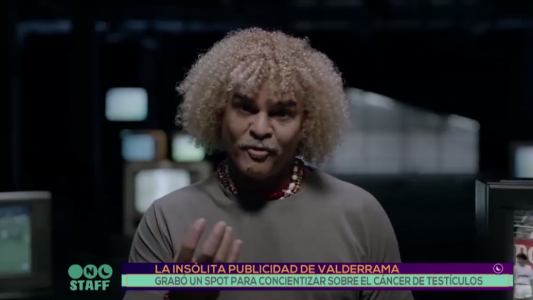 La insólita publicidad que hizo Valderrama