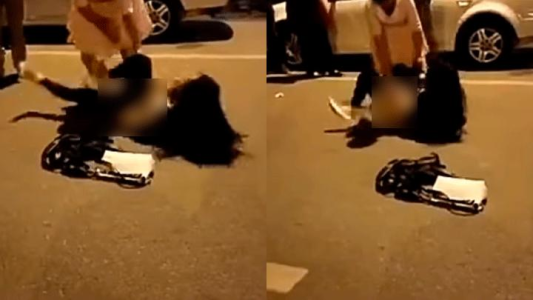 Violenta reacción de una mujer contra la amante de su marido