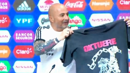 La camiseta de Sampaoli