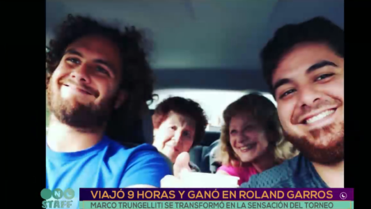 Viajó 9 horas y ganó en Roland Garros