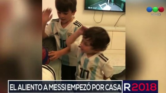 El aliento de los hijos de Messi