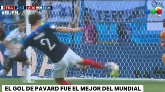 El mejor del Mundial de Rusia 2018 fue el del francés Pavard ante Argentina