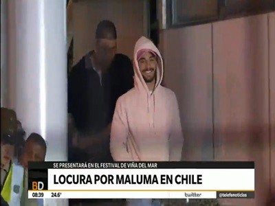Locura por Maluma en Chile