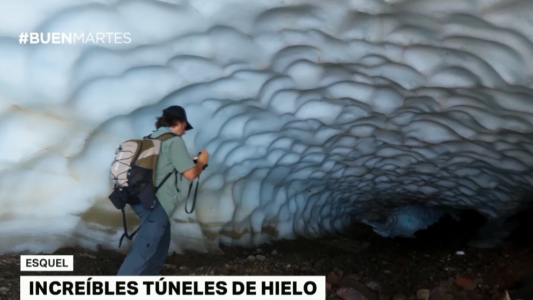Increíbles túneles de hielo en Esquel