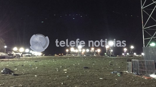 Así quedó el predio donde se realizó el recital del Indio Solari