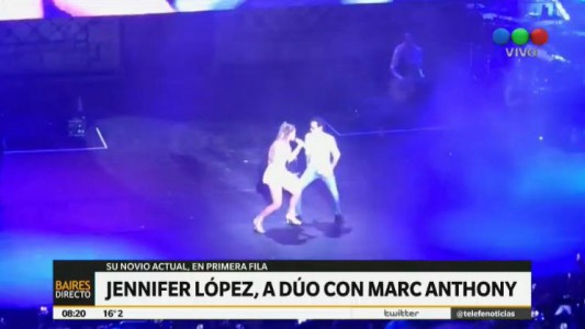 Jennifer López y Marc Anthony cautivaron al público al estilo Pimpinela