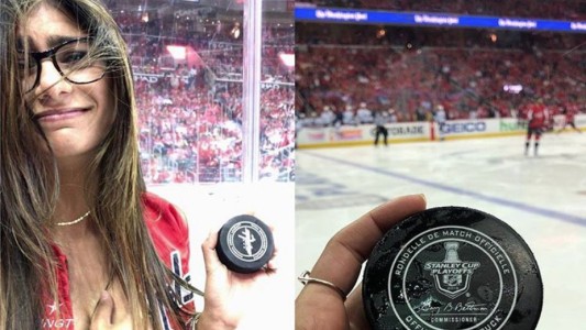 Mia Khalifa fue a ver hockey sobre hielo, le pegó un disco y le estalló un implante de silicona del pecho