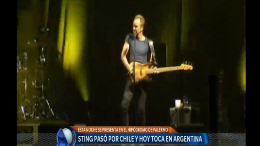 Sting pasó por Chile y hoy toca en Argentina