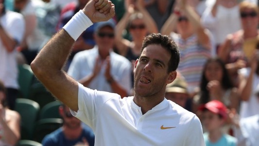 Del Potro avanza en paso firme en Wimbledon