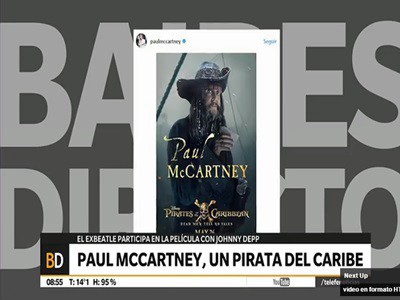 Paul McCartney, un pirata del Caribe