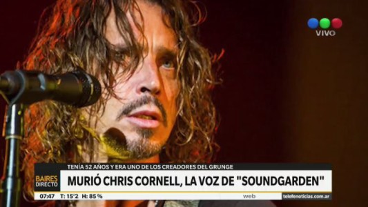 Murió Chris Cornell, la voz de Soundgarden