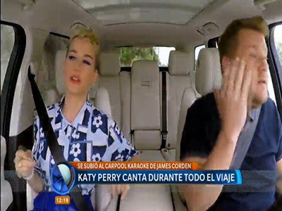El carpool karaoke de Kate Perry