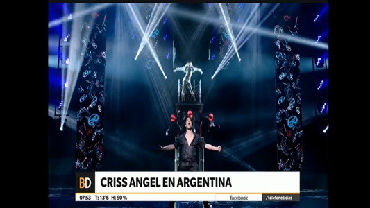 Criss Angel, por primera vez en la Argentina