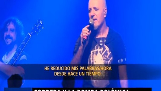 Polémica con Cordera en su vuelta a los escenarios