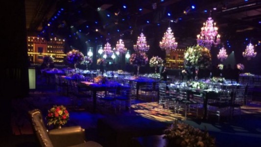 Se filtró una foto del salón donde se está llevando a cabo la boda de Messi